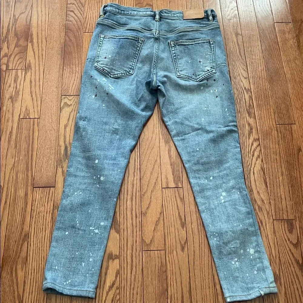 Purple Brand Paint Splatter Style No. P002 Skinny Jeans Sz 30